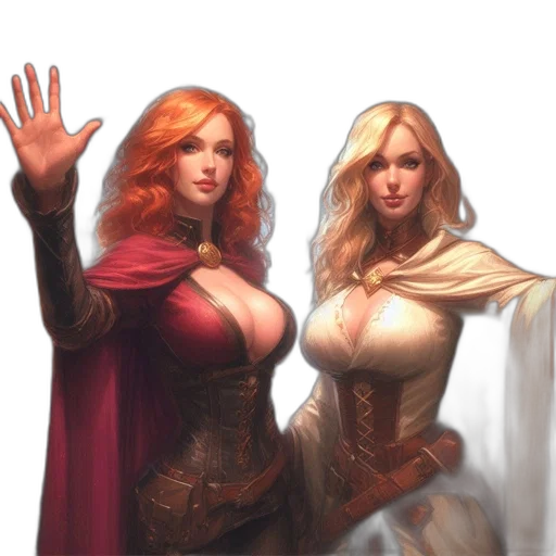 fantasy art, concept art, comic book art, photorealistic transparent PNG cut-out