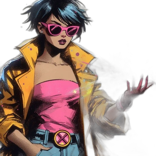 jacket, comic book art, cyberpunk, concept art transparent PNG cut-out