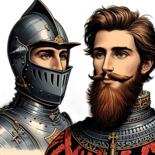 crown, sword, fantasy art, photorealistic transparent PNG cut-out