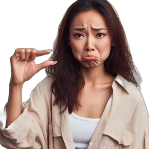 staff, hair, unhappy, woman transparent PNG cut-out