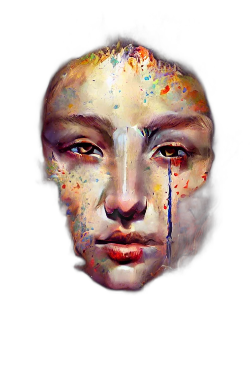 face, mask, robot, crown transparent PNG cut-out