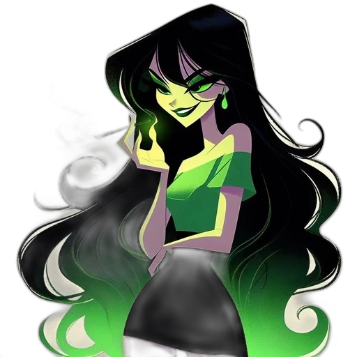dress, hair, staff, fantasy art transparent PNG cut-out