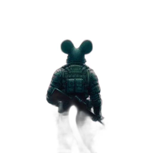 jacket, weapon, mask, animal transparent PNG cut-out