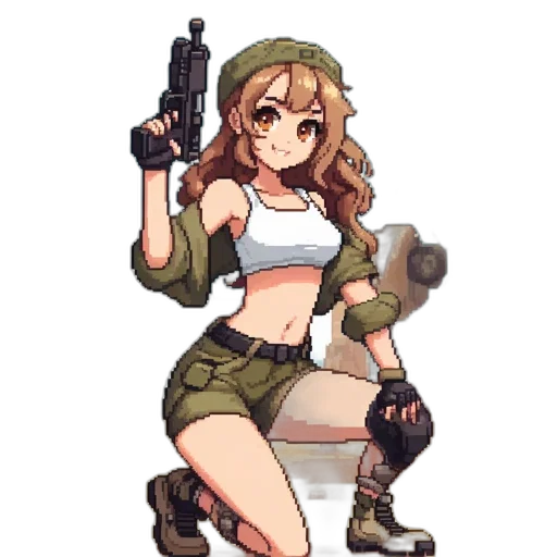 weapon, staff, pixel art, anime transparent PNG cut-out