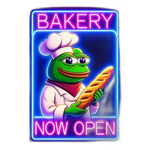 food, staff, pixel art, vaporwave transparent PNG cut-out