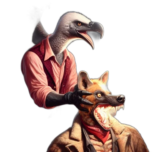 mask, jacket, staff, animal transparent PNG cut-out