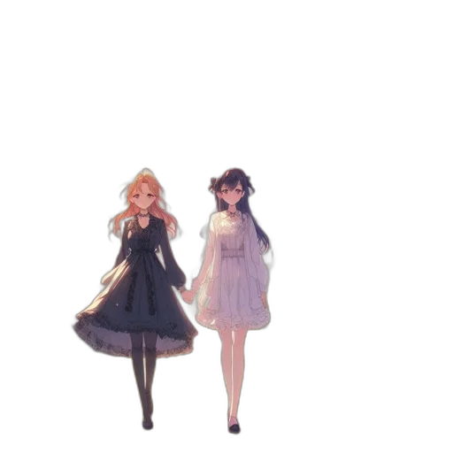 dress, concept art, 3d render, pixel art transparent PNG cut-out