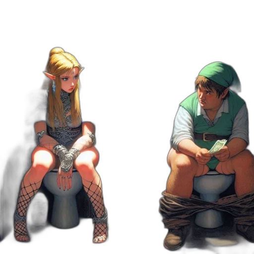 concept art, comic book art, 3d render, pixel art transparent PNG cut-out