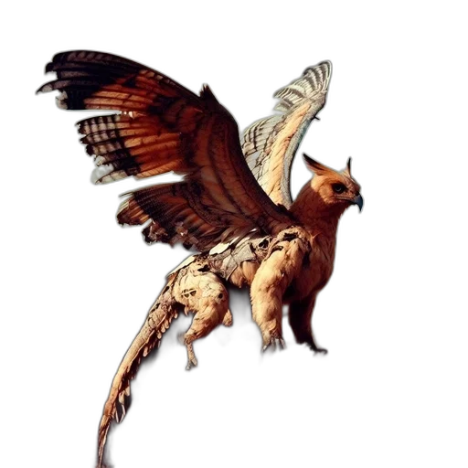 dragon, animal, creature, staff transparent PNG cut-out