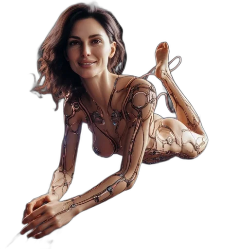 robot, dress, jewelry, concept art transparent PNG cut-out