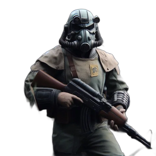 mask, weapon, staff, robot transparent PNG cut-out