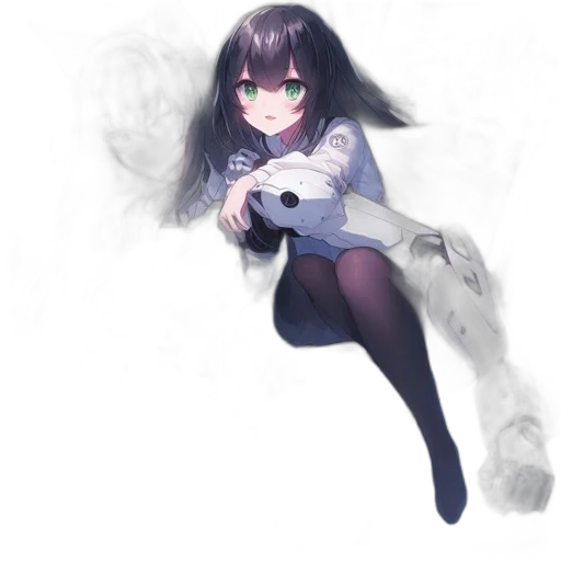 weapon, staff, mask, robot transparent PNG cut-out