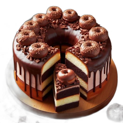 food, crown, 3d render, photorealistic transparent PNG cut-out