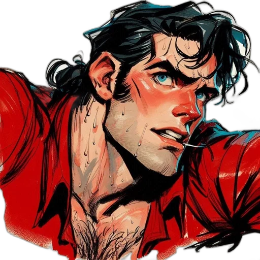 comic book art, concept art, cartoon, photorealistic transparent PNG cut-out