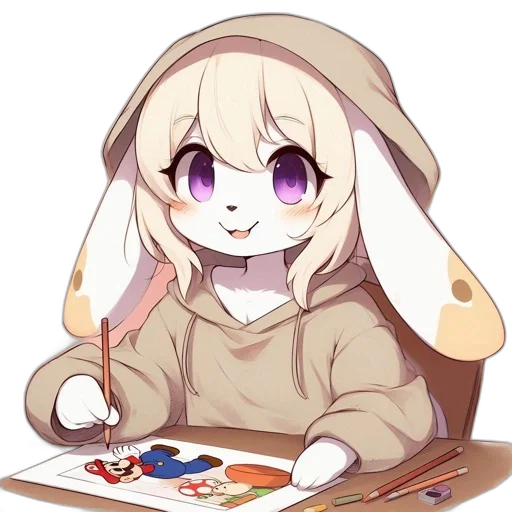 food, staff, anime, pixel art transparent PNG cut-out