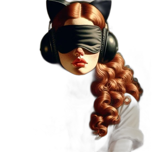mask, hair, hat, face transparent PNG cut-out