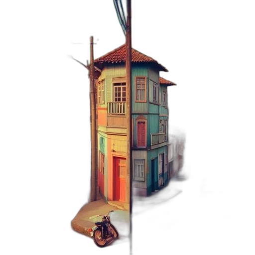 building, umbrella, staff, weapon transparent PNG cut-out