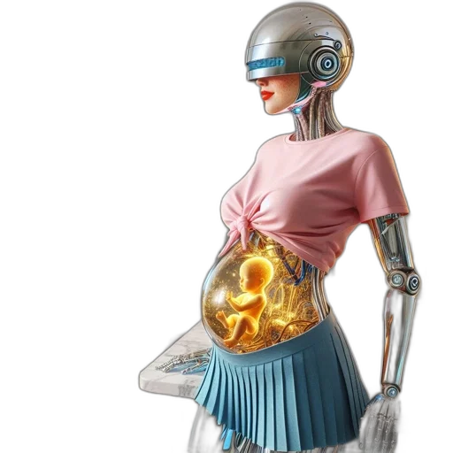 robot, dress, jewelry, concept art transparent PNG cut-out