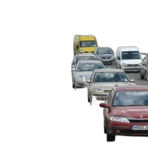 car, photorealistic, busy, highway transparent PNG cut-out