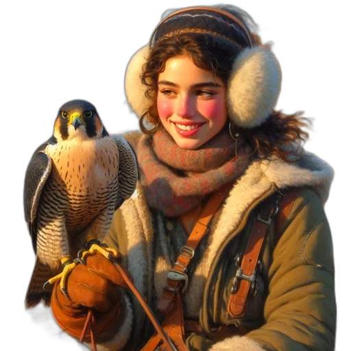 animal, jacket, hat, face transparent PNG cut-out