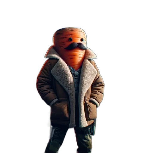 jacket, creature, animal, robot transparent PNG cut-out