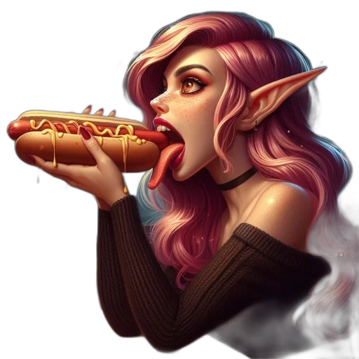 staff, food, weapon, fantasy art transparent PNG cut-out