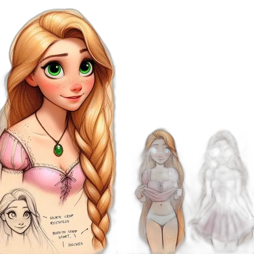 dress, concept art, fantasy art, 3d render transparent PNG cut-out