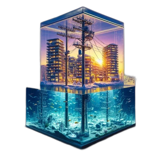 building, vaporwave, concept art, cyberpunk transparent PNG cut-out
