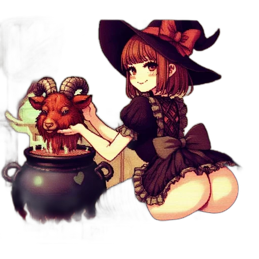 food, creature, hat, staff transparent PNG cut-out