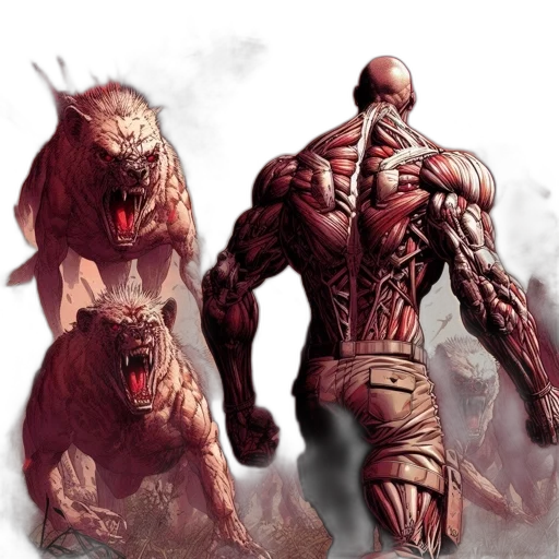 creature, concept art, fantasy art, comic book art transparent PNG cut-out