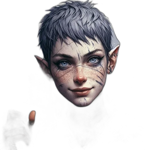 face, creature, staff, mask transparent PNG cut-out