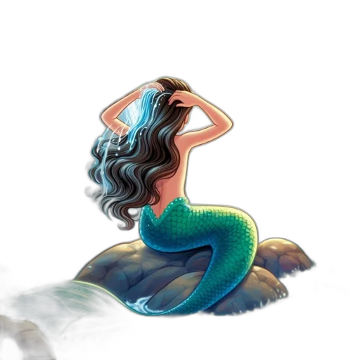 creature, hair, dress, concept art transparent PNG cut-out
