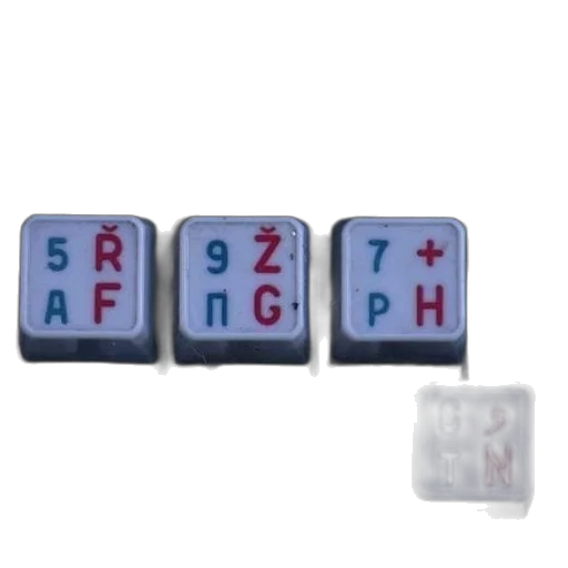 jewelry, keyboard, cyrillic, letters transparent PNG cut-out