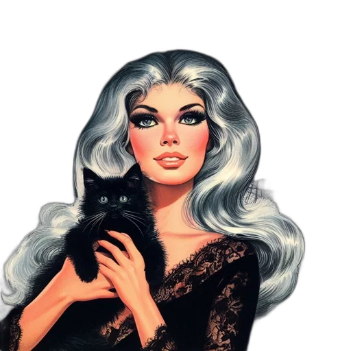 comic book art, fantasy art, cartoon, photorealistic transparent PNG cut-out