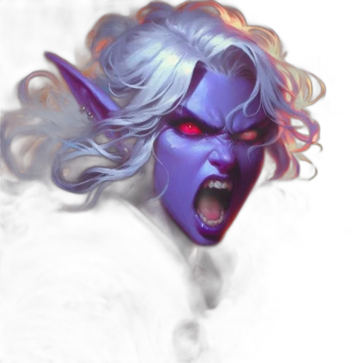 face, mask, dragon, staff transparent PNG cut-out