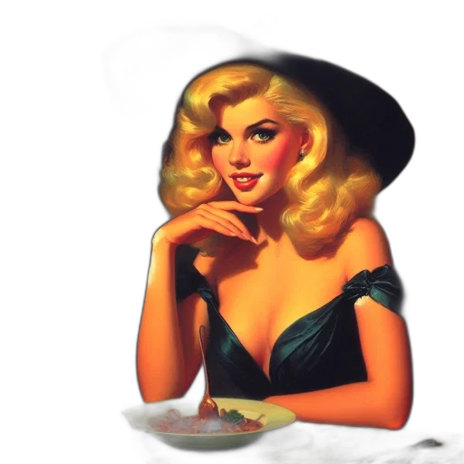 hat, dress, crown, face transparent PNG cut-out
