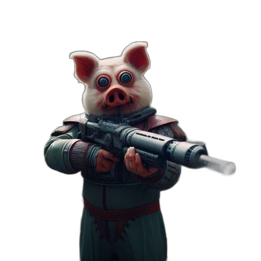 weapon, animal, staff, creature transparent PNG cut-out