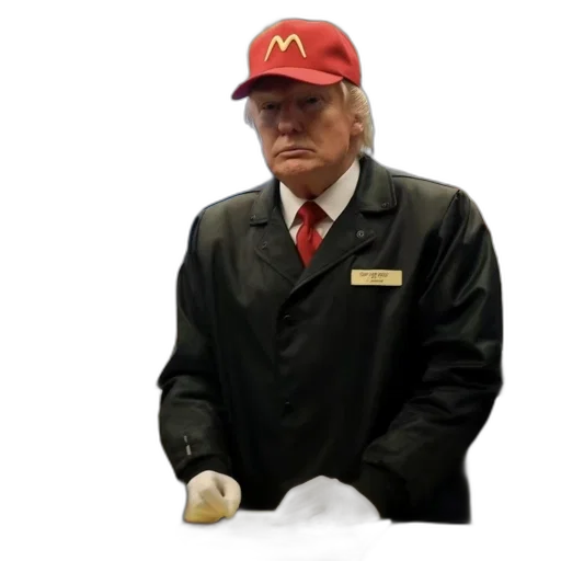 staff, hat, jacket, food transparent PNG cut-out