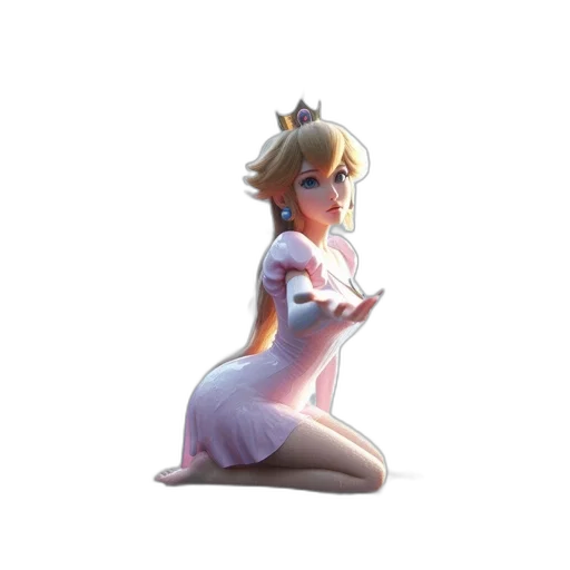 dress, staff, crown, robot transparent PNG cut-out