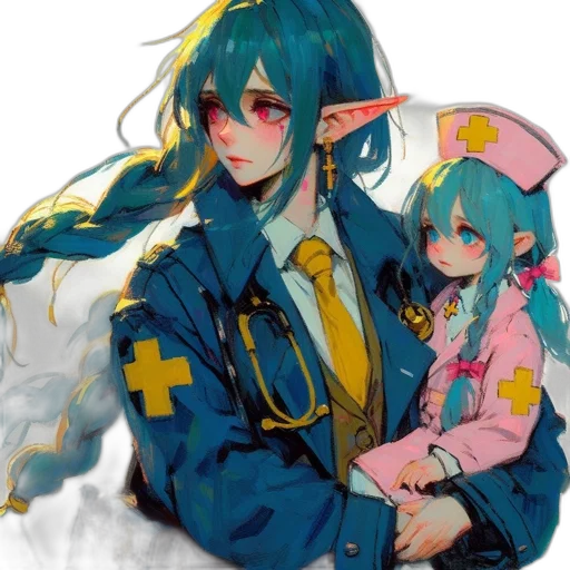 staff, dragon, jacket, weapon transparent PNG cut-out