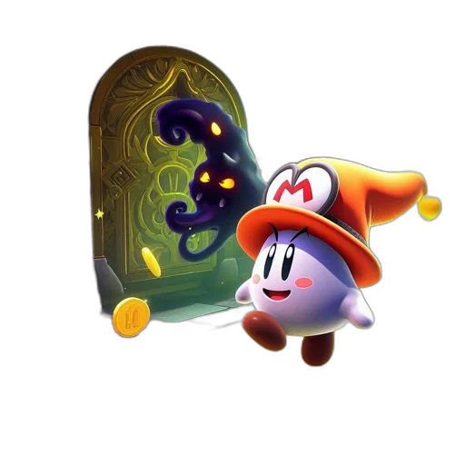 hat, staff, creature, crown transparent PNG cut-out