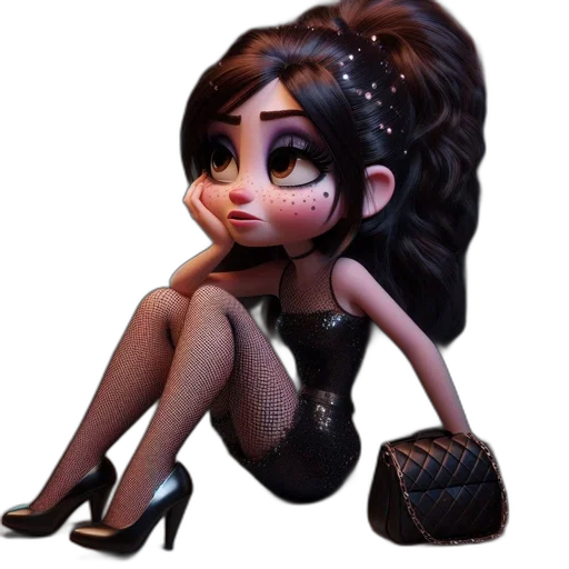 dress, shoes, concept art, cartoon transparent PNG cut-out