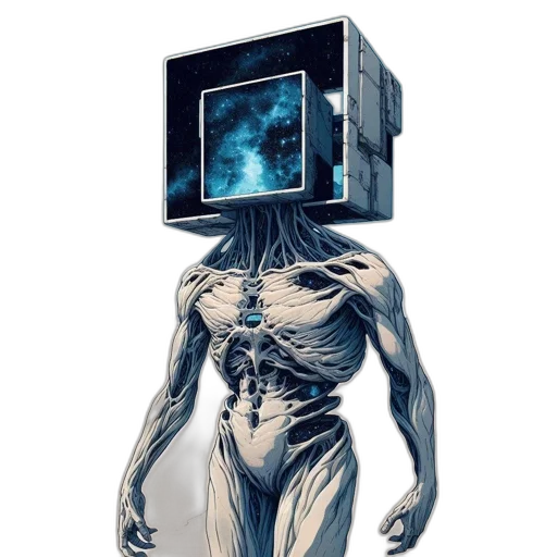 robot, creature, face, mask transparent PNG cut-out