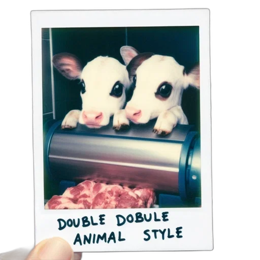 animal, food, polaroid, photo transparent PNG cut-out