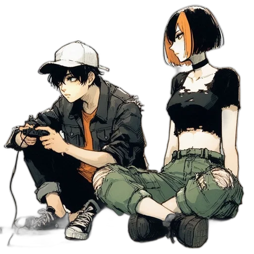 hat, concept art, anime, comic book art transparent PNG cut-out