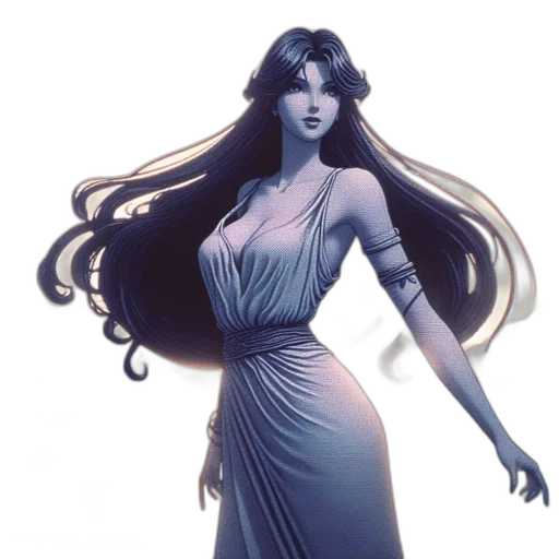 dress, hair, concept art, fantasy art transparent PNG cut-out