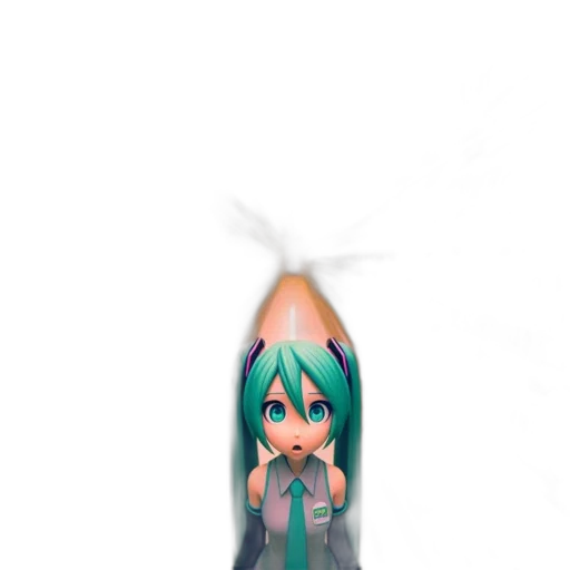 creature, weapon, hair, staff transparent PNG cut-out
