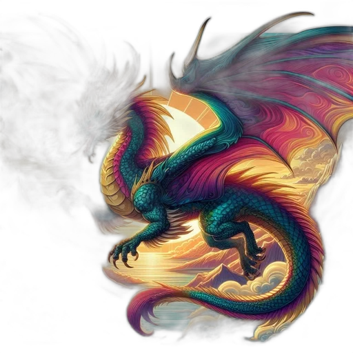 dragon, creature, fantasy art, concept art transparent PNG cut-out