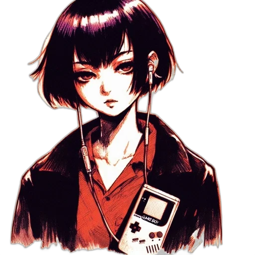 jacket, robot, face, weapon transparent PNG cut-out