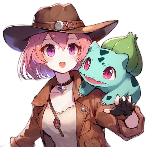 hat, staff, animal, creature transparent PNG cut-out